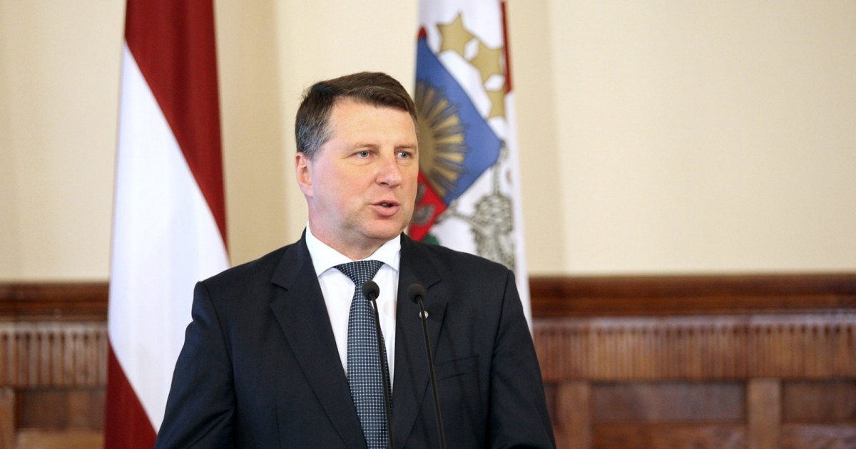 Президент Латвии Раймонд Вейонис