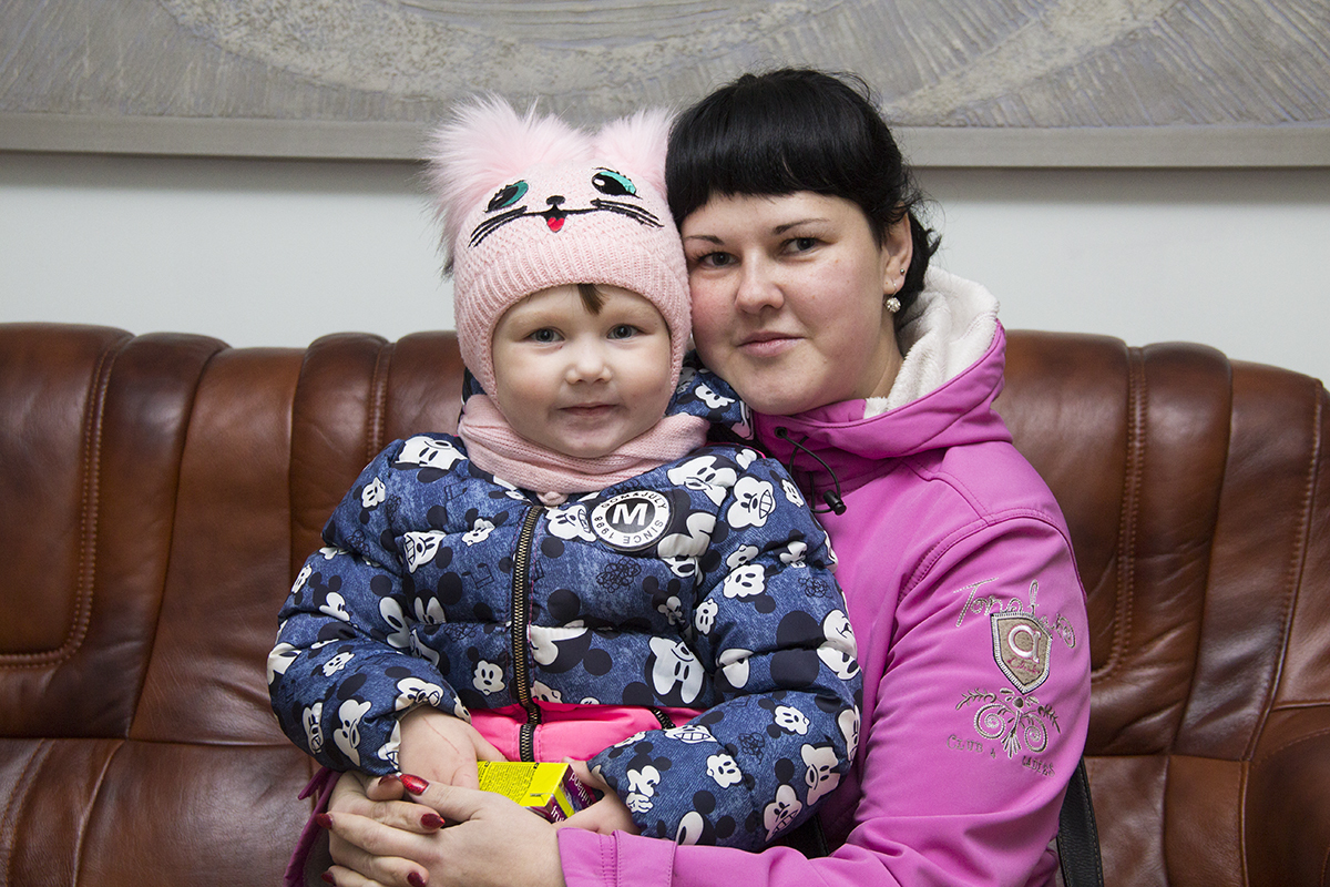Илона Ершова с дочкой Василисой