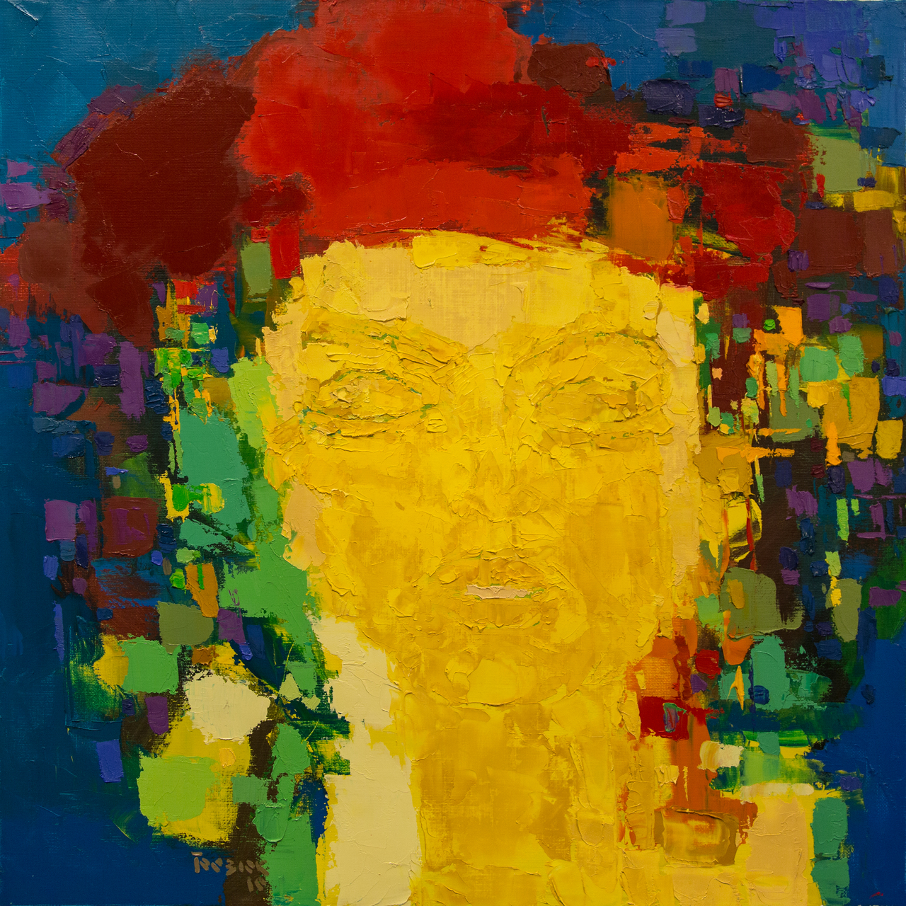 Олег Безюк (Украина), «Смутный объект желания», холст, масло, 2010, 100х100