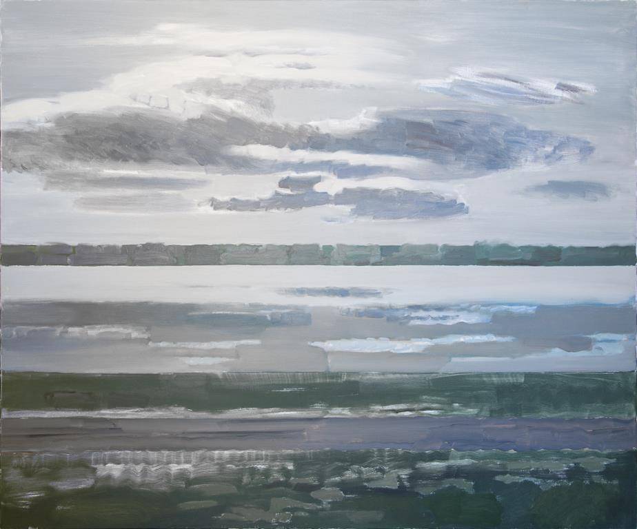Валда Межбарде «Путь вдоль Даугавы». Холст, масло. 2015,