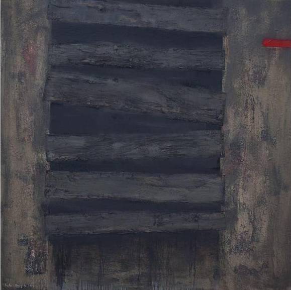 Сигита Даугуле «Вход/Выход», холст, масло, 160 х 160 см, 2018