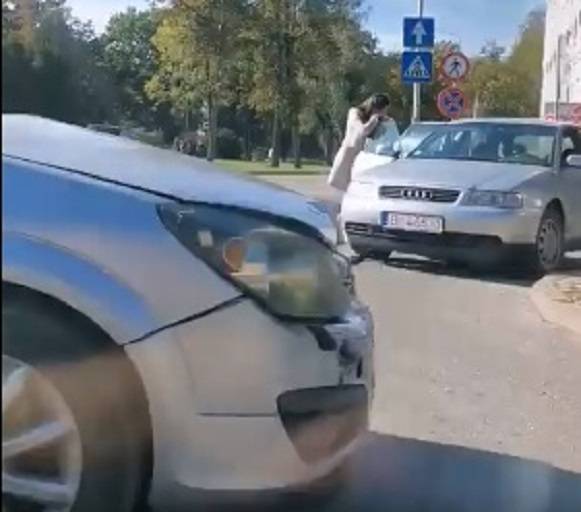 ДТП на перекрестке улиц Парадес и Виенибас