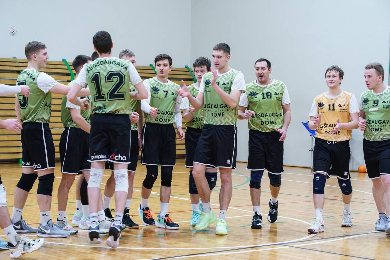 В субботу в ДОЦ волейболисты Augšdaugava и Jēkabpils juniori/JSS сразятся за золото Национальной лиги