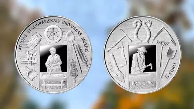 Банк Латвии выпустит коллекционную монету в честь 100-летия Этнографического музея