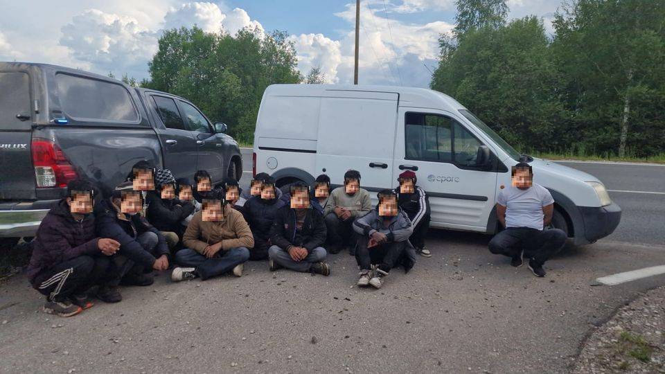 В Аугшдаугавском крае задержаны граждане Грузии, перевозившие нелегальных мигрантов