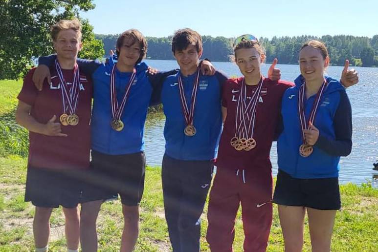 Даугавапилсские спортсмены успешно выступили на Чемпионате Латвии по гребле