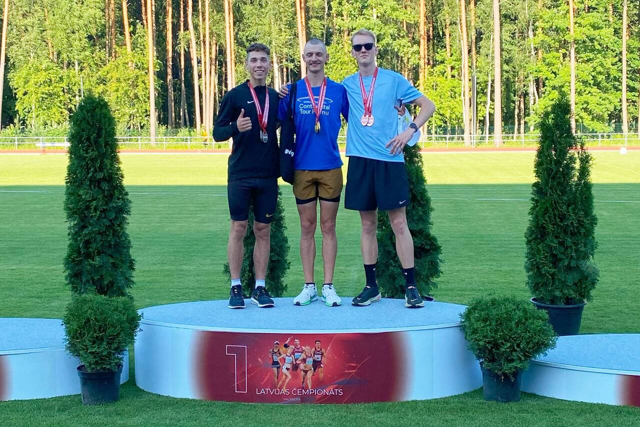 Даугавапилсские спортсмены завоевали 9 медалей на чемпионате Латвии по лёгкой атлетике