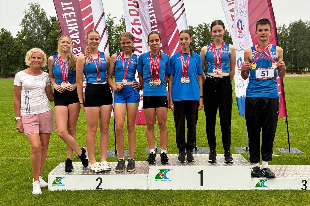 Воспитанники Даугапилсской спортивной школы привезли 8 медалей с чемпионата Латвии по легкой атлетике