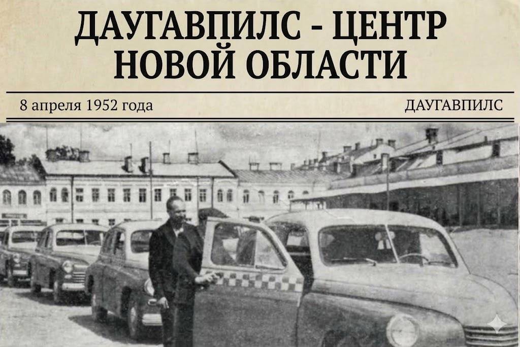 Центральная площадь Даугавпилса, 1952 год