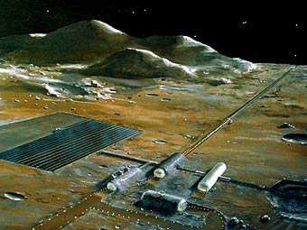 Модель "лунной базы". Иллюстрация с сайта NASA