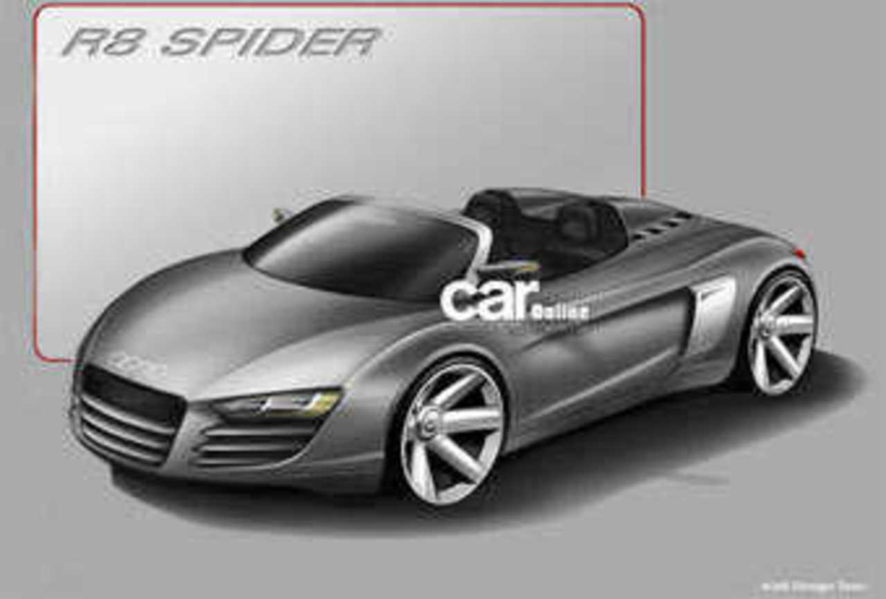 Audi R8 Spider. Иллюстрация Audi