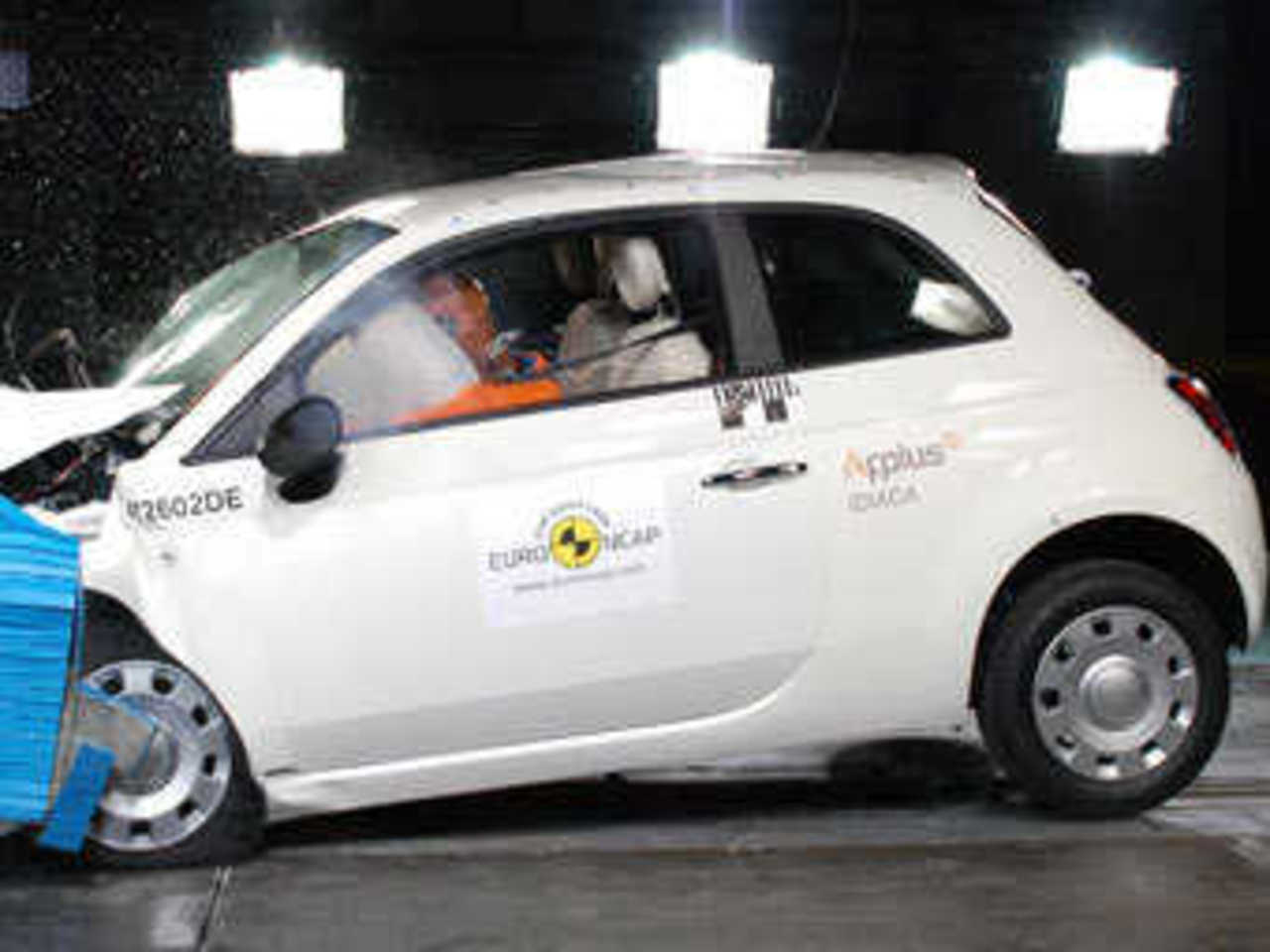 Краш-тест Fiat 500. Фото EuroNCAP
