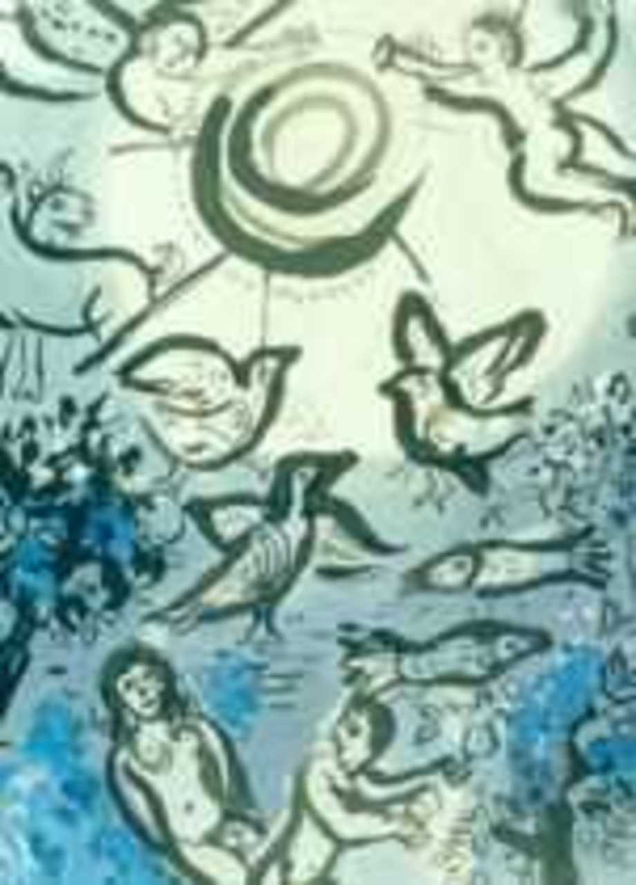Рисунок: М.Шагал. Сотворение мира. Литография, Париж 1960 г.