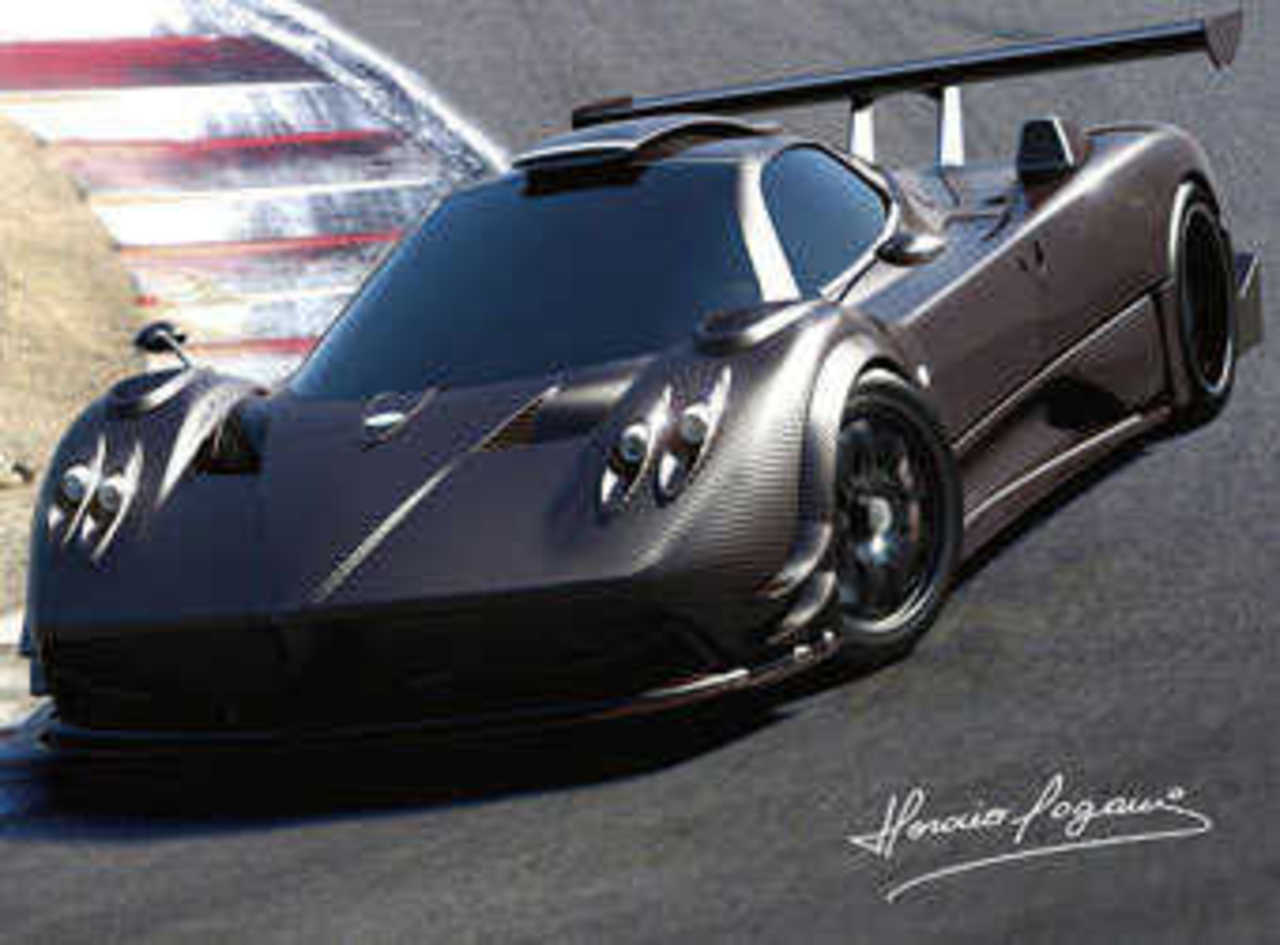 Pagani Zonda R. Иллюстрация Pagani