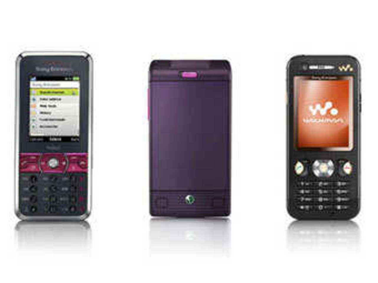 K660i, W380i и W890i. Изображение с сайта engadget.com