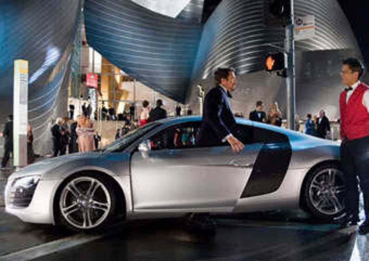 Съемки фильма "Железный человек". Фото Audi