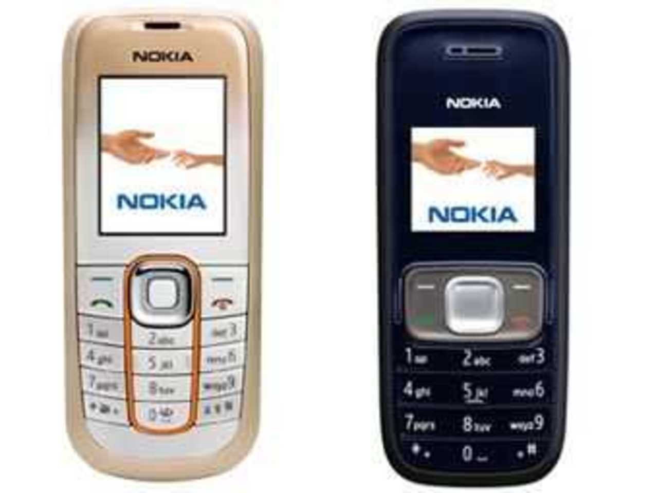 Nokia 2600 и Nokia 1209. Фото с официального сайта производителя