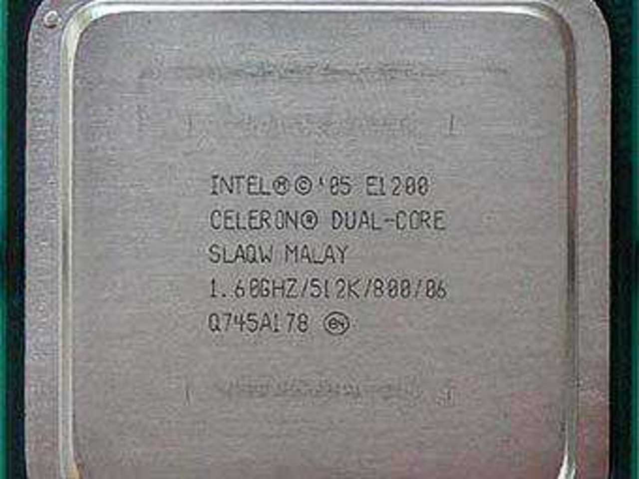 Процессор Celeron Dual-Core E1200. Фото с сайта digg.com