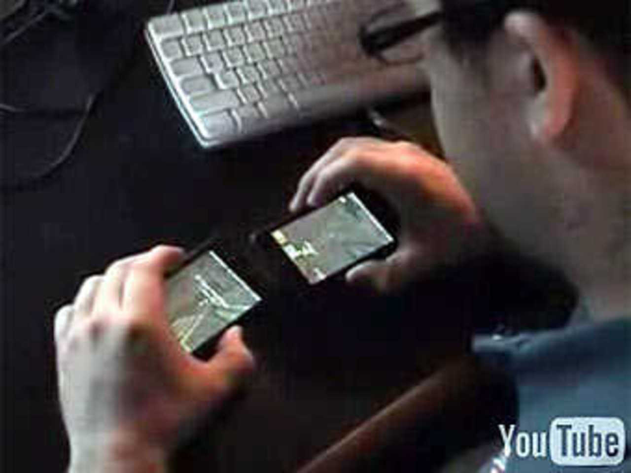 Кадр из деморолика Quake 3 на iPod Touch