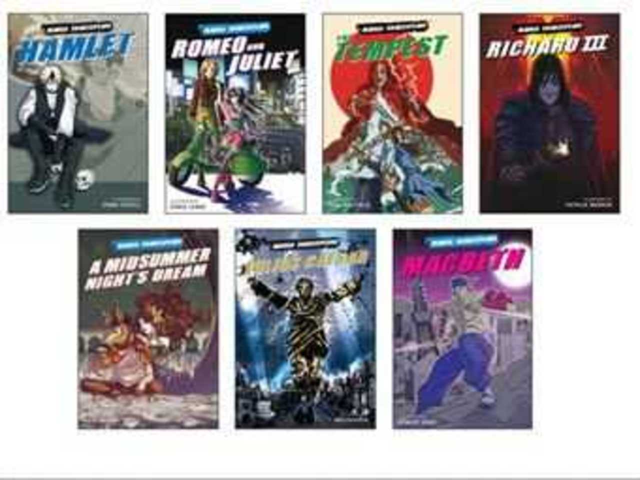 Обложки манга-версий шекспировских пьес. Иллюстрация с сайта selfmadehero.com