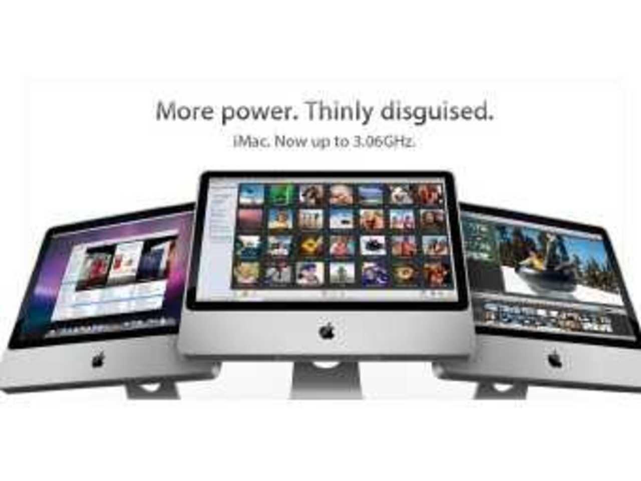 Компьютеры iMac, иллюстрация с сайта Apple