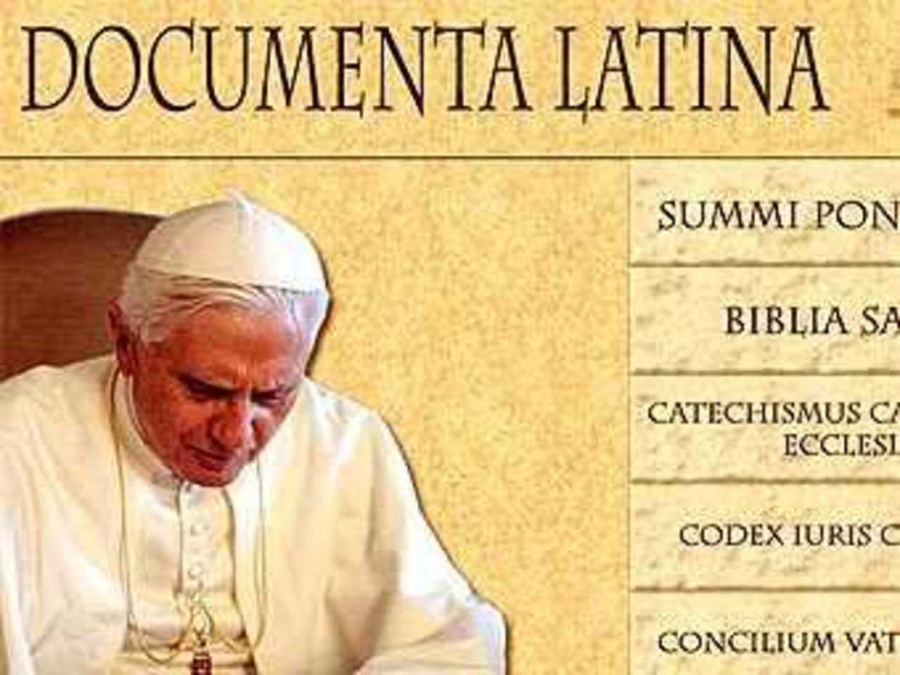 Скриншот с латинской страница сайта vatican.va