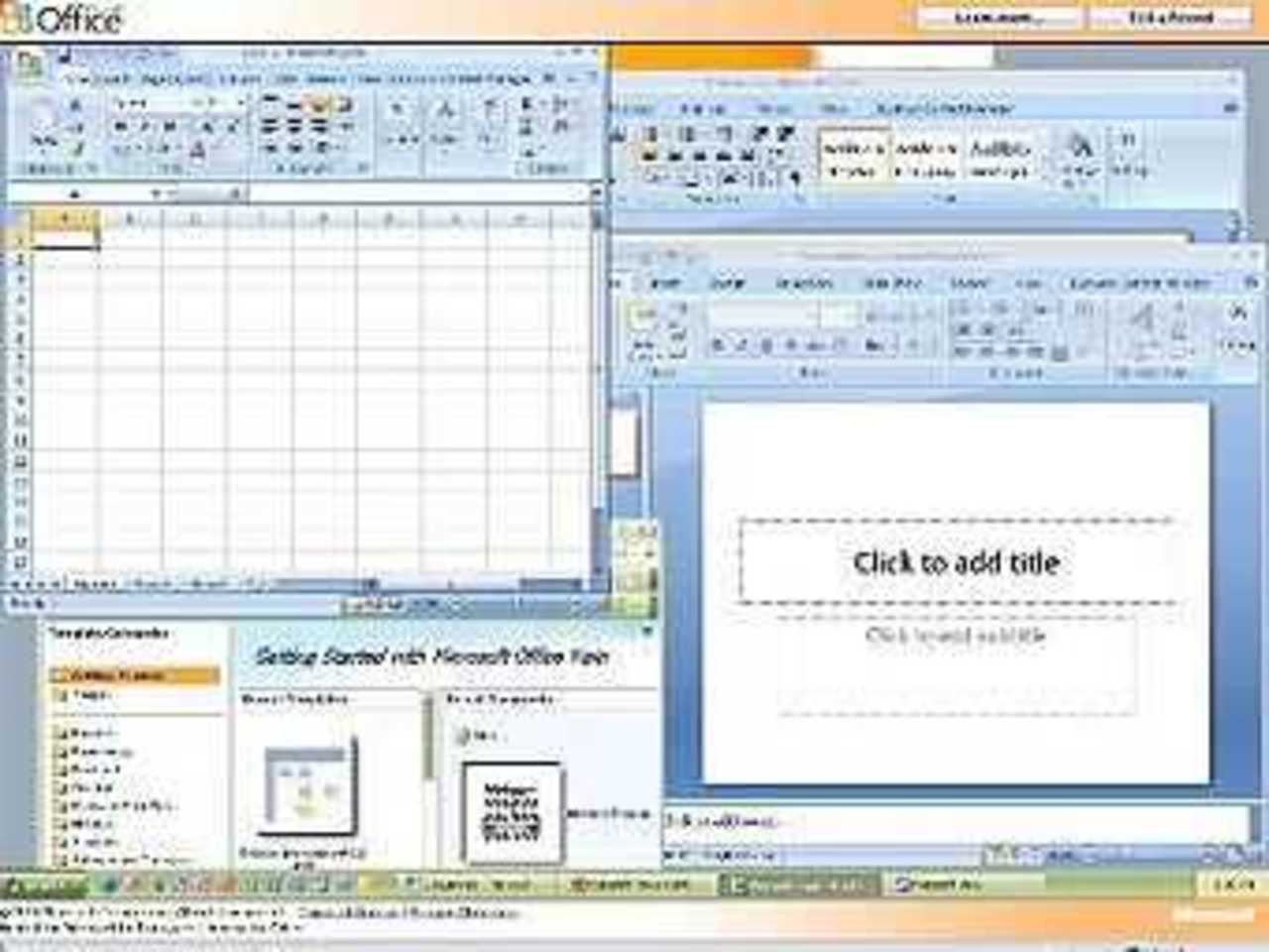 Скриншот MS Office 2007