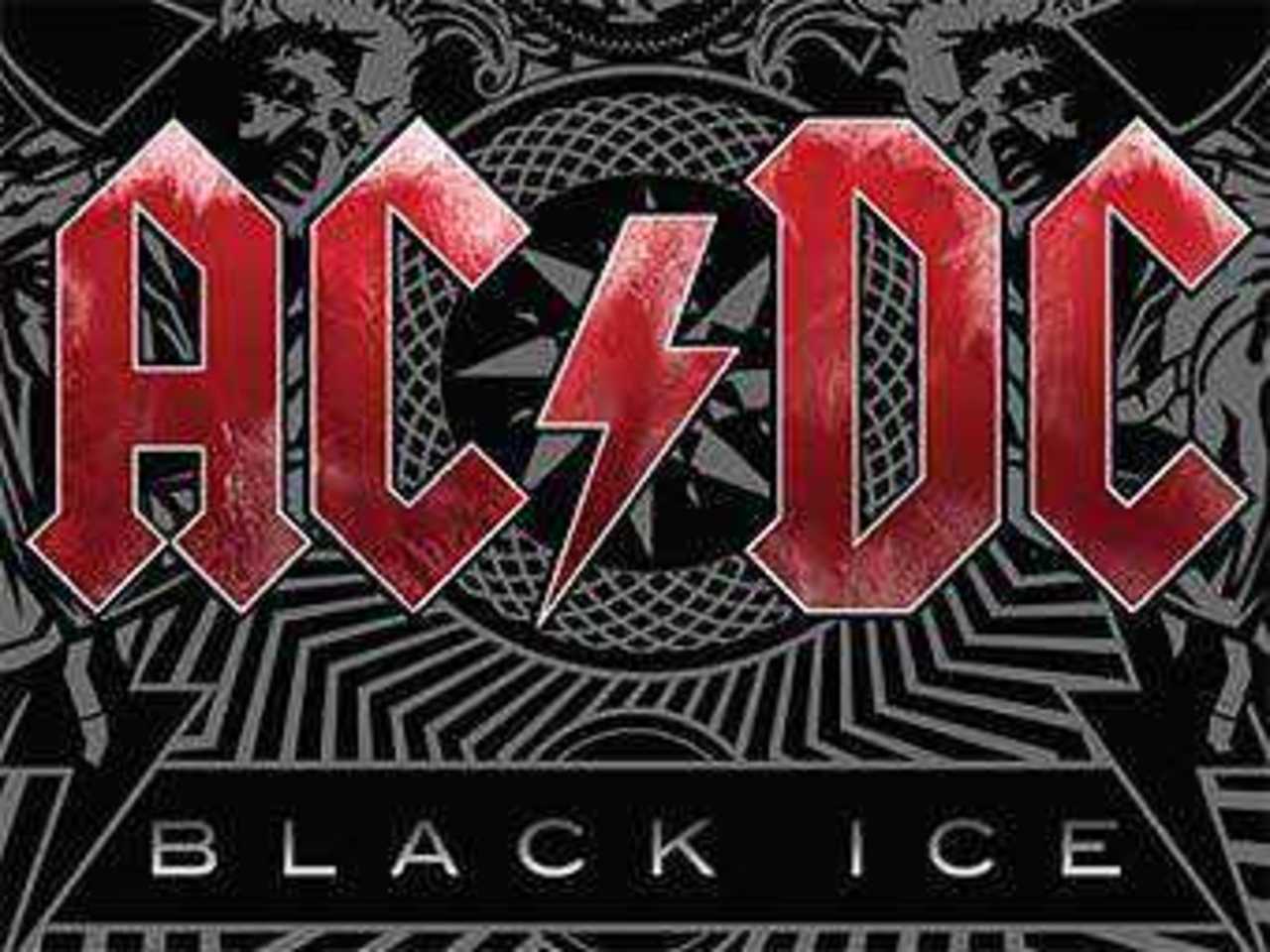 Фрагмент обложки альбома "Black Ice" с сайта amazon.com