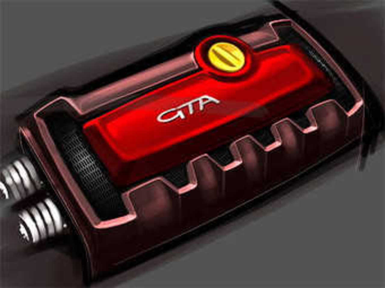 Крышка мотора Alfa Romeo Mi.To GTA. Иллюстрация Alfa Romeo