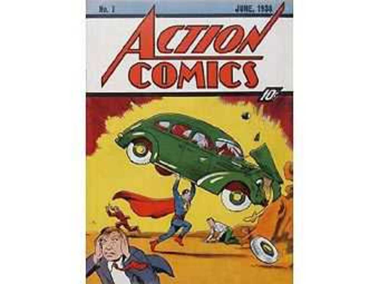 Обложка "Action Comics No.1". Изображение с сайта comics.org