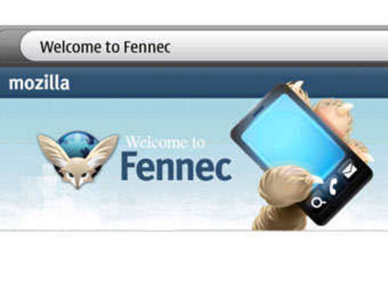 Внешний вид Mozilla Fennec