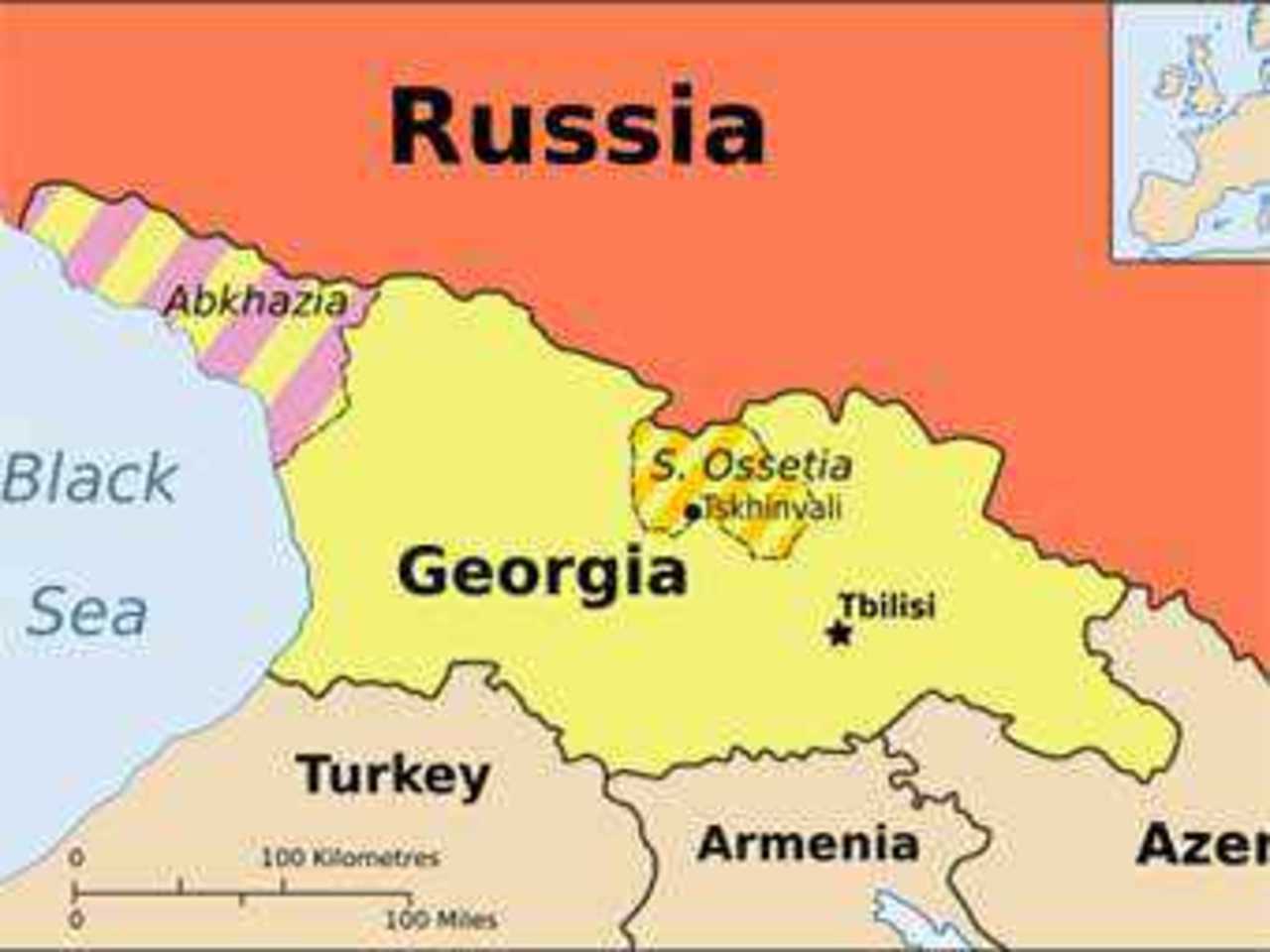 Карта Грузии. Изображение Ssolbergj с сайта wikimedia.org.