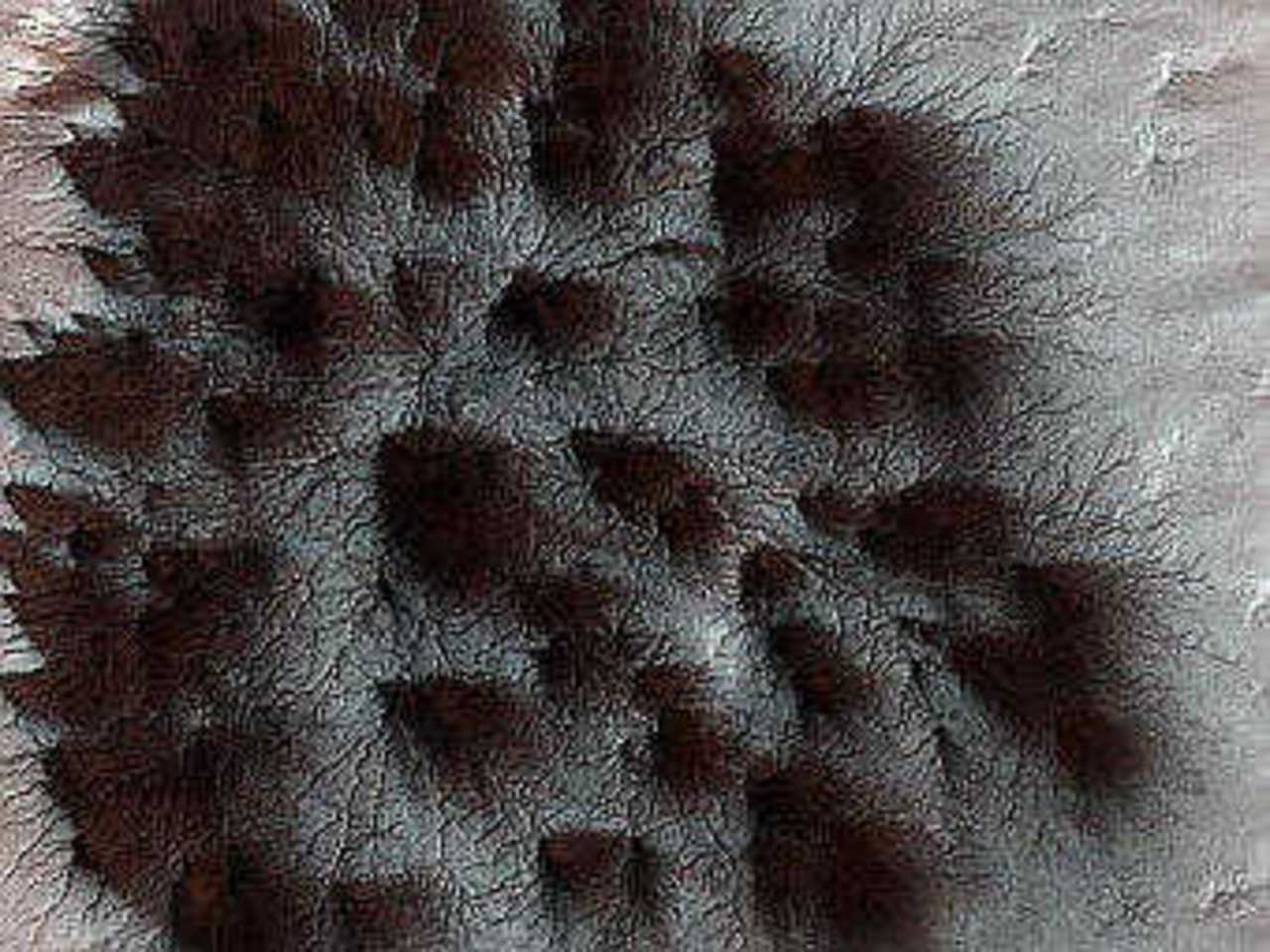 Марсианские "волосы". Фото NASA