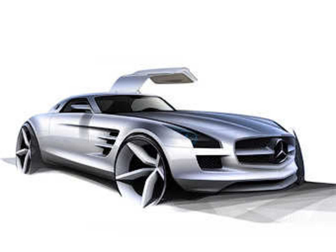 Mercedes-Benz SLS AMG. Иллюстрации Mercedes-Benz