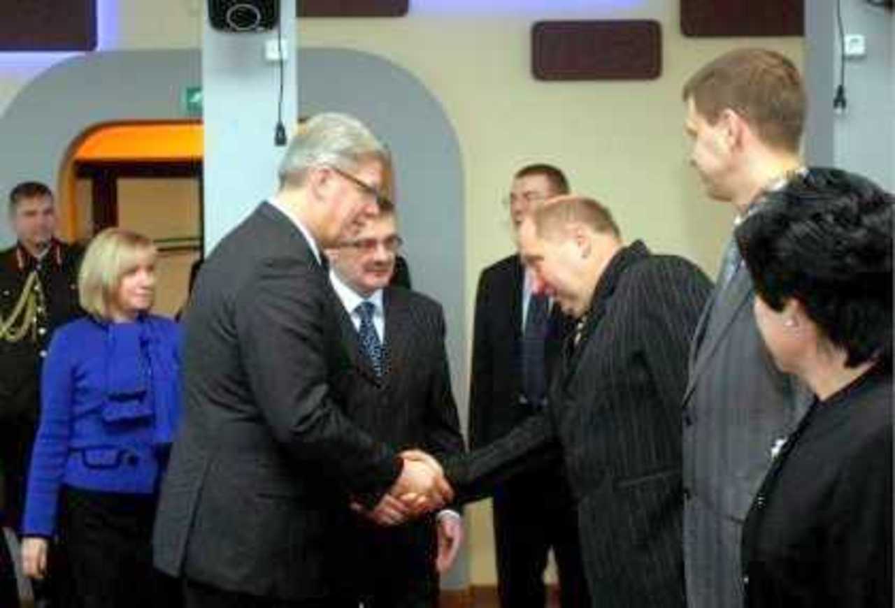 На открытие «Мультихолла» прибыл президент Валдис Затлерс. Фото www.president.lv.