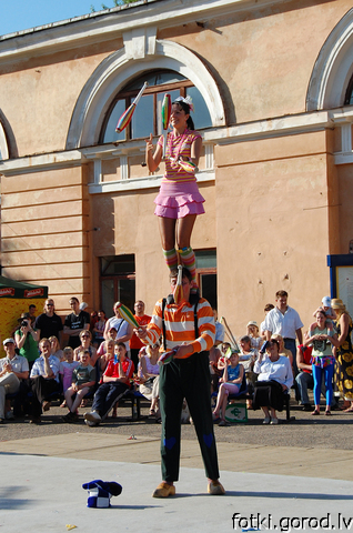 Артисты Рижского цирка - День города 2008