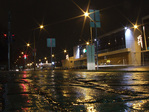 Мокрый тротуар